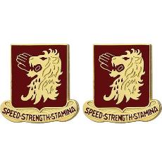 230th Cavalry Regiment Unit Crest (Speed Strength Stamina)